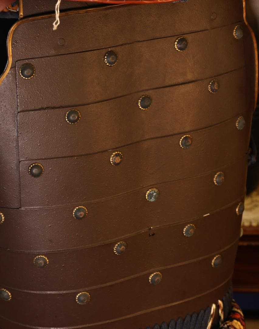 BLACK　BY01　甲冑　具足　着用鎧　龍日輪前立　鎧櫃付き　等身大　現