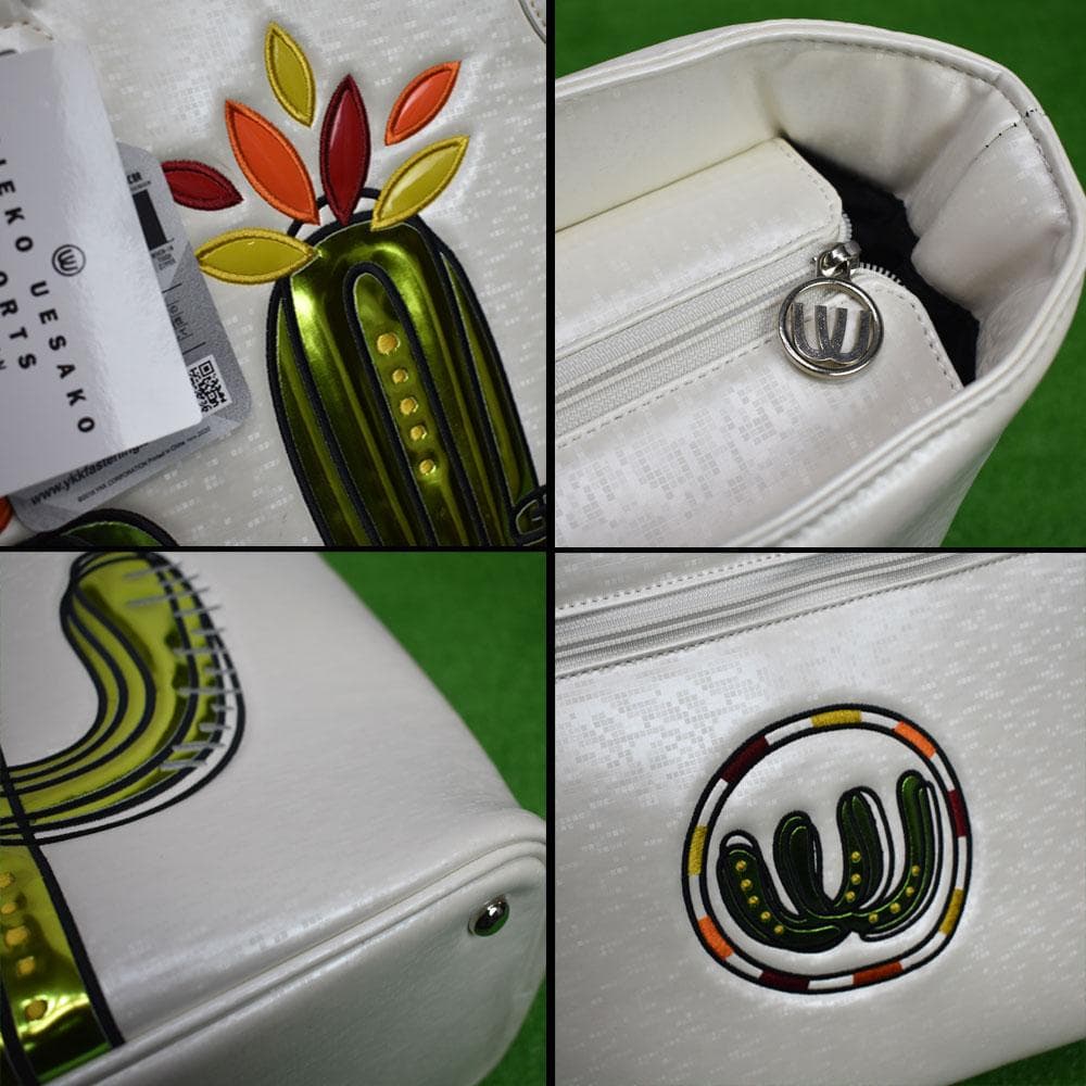 ミエコウエサコ ゴルフ 大判トートバッグ【パールホワイト】新品！