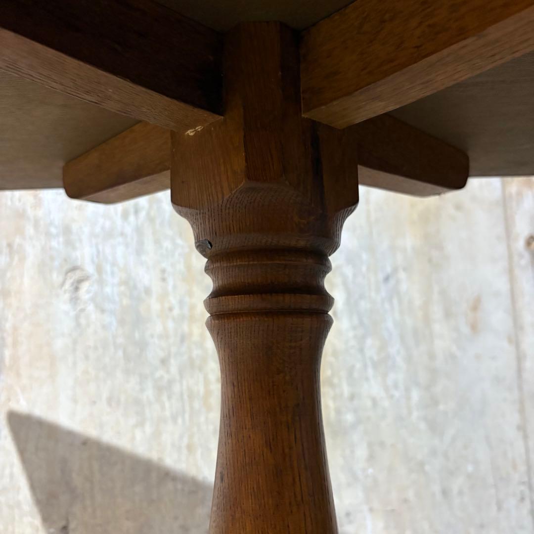 カフェテーブル　センターテーブル　オーク材　②