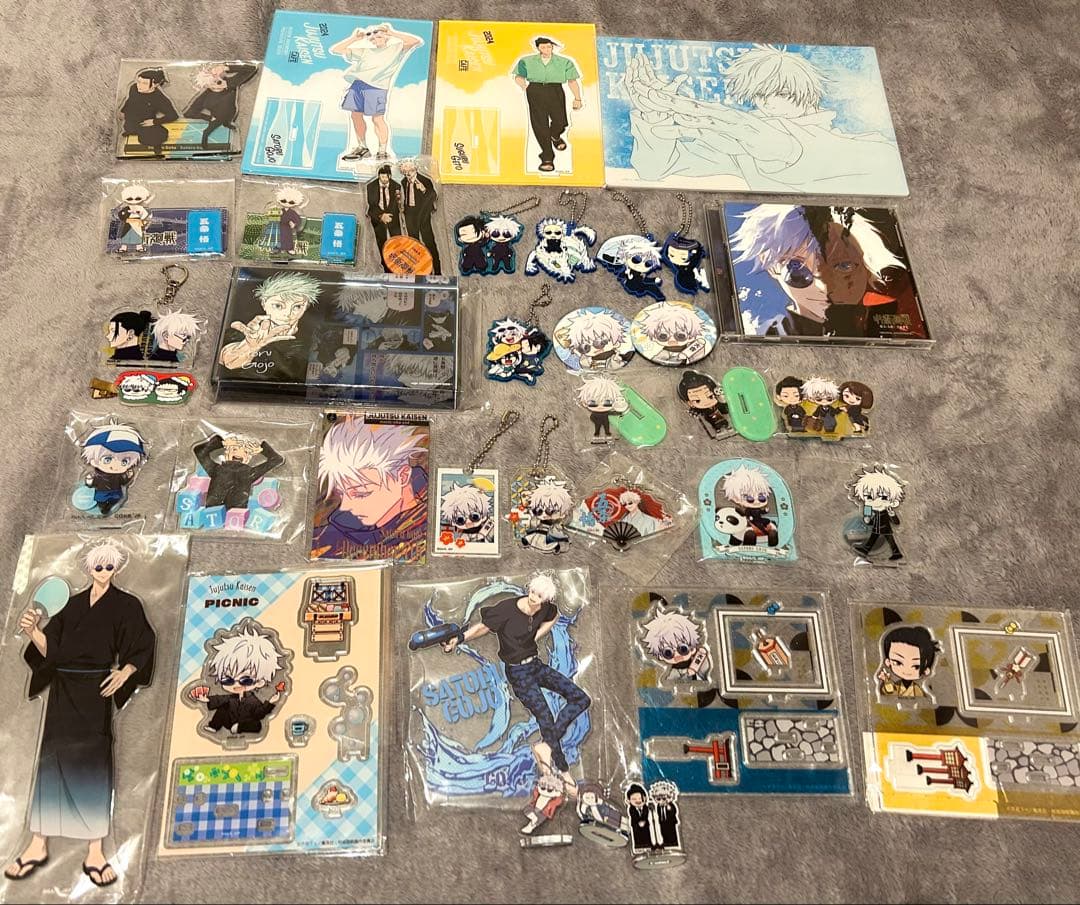【レア商品多め】呪術廻戦 五条悟 まとめ売り アクリルスタンド、缶バッジ等