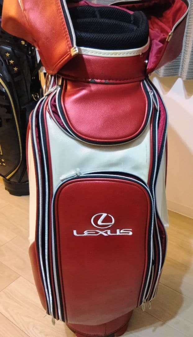 ★値下げ★LEXUS 赤 キャディバッグ