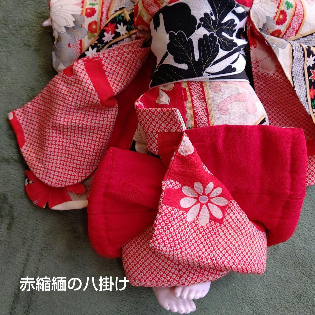 15号さん用の　お着物+帯　半襟おまけでつけます　お人形は含まれません