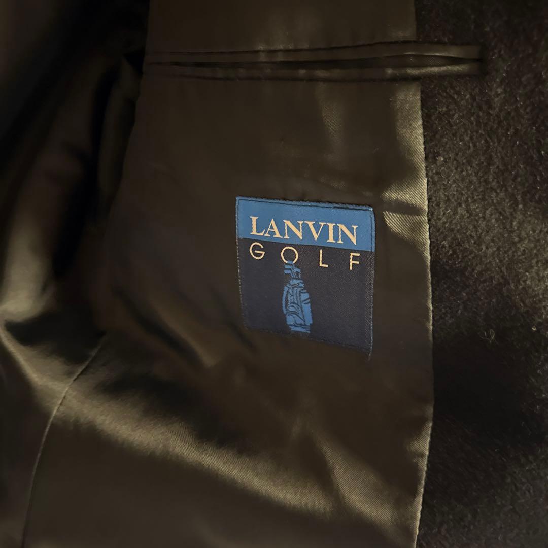 LANVIN GOLF アンゴラ混ジャケット　ブラック