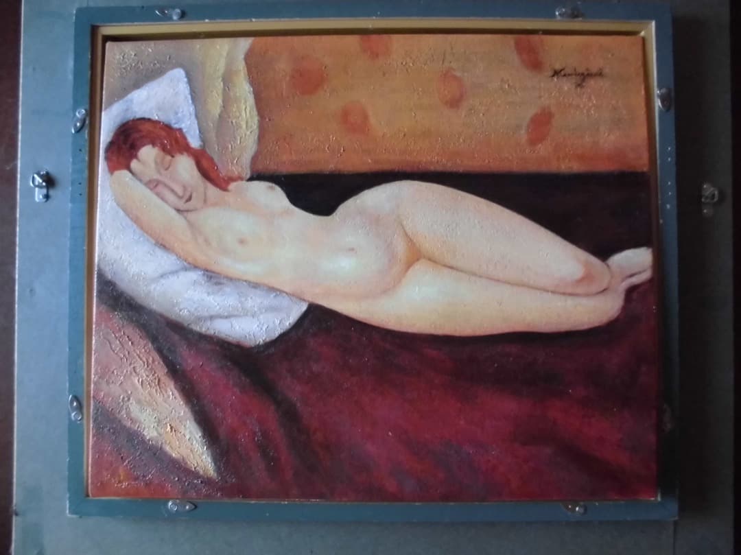 モディリアーニ、人物画　油彩　F８号