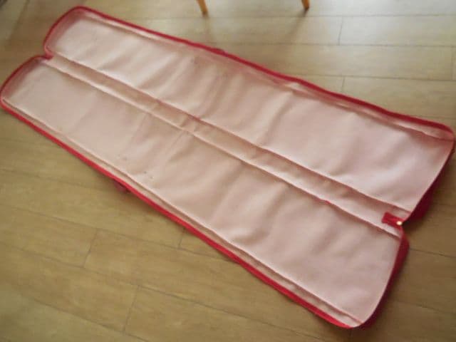 琴 箏 お琴 お箏 ソフトケース ケース カバー 13弦用 195㎝ 赤 手提げ