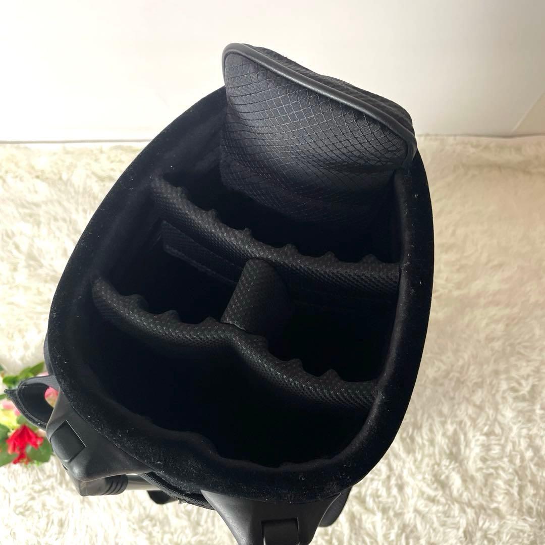 人気✨キャロウェイ スタンド式キャディバッグ 黒　フード付 超軽量 機能性◯