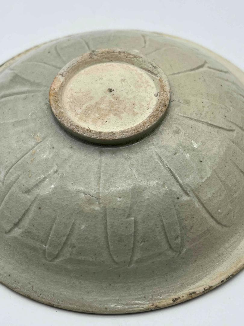 北宋時代　青白磁刻花皿 盞　景徳鎮　唐物　影青 古賞物(E-90)