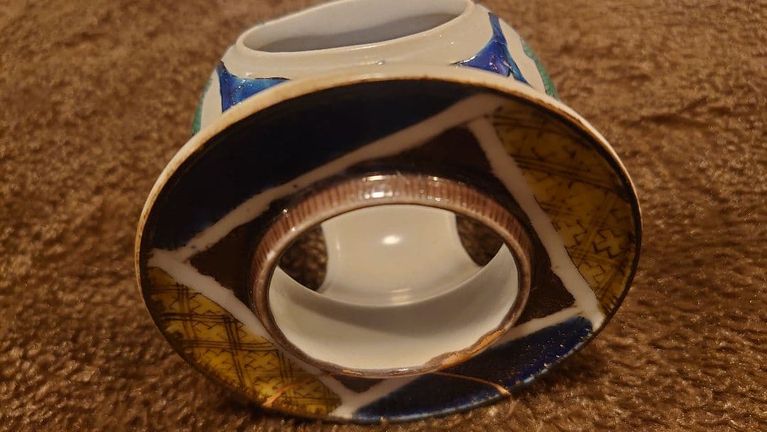 古九谷　九谷焼　吉田屋　杯台　図録掲載　同手　１客