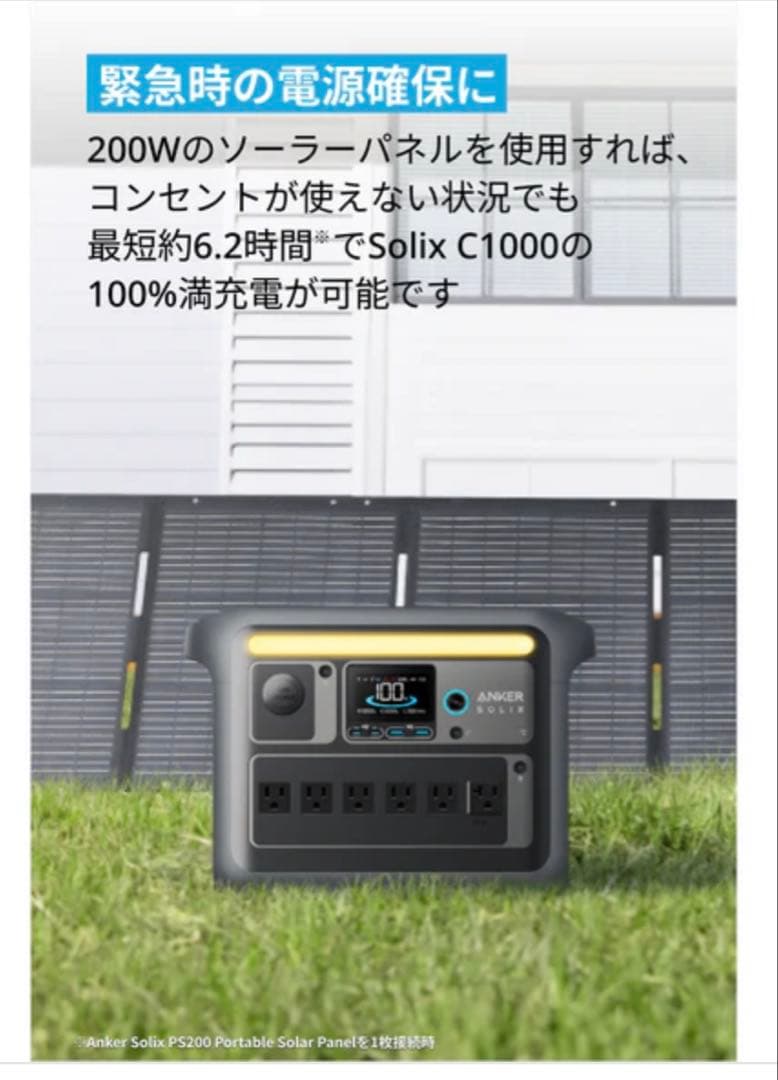 ANKER ポータブル電源用ソーラーパネル