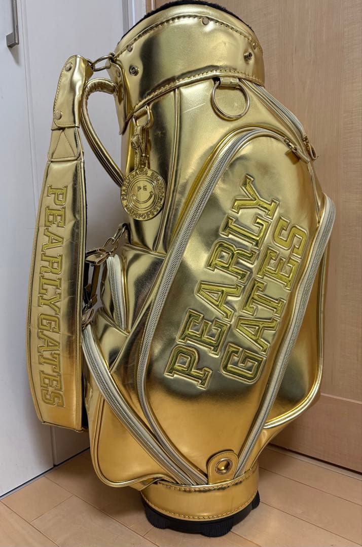美品★パーリーゲイツ★キャディバッグ★ゴルフ★ゴルフバッグ★ゴールド★レア★金
