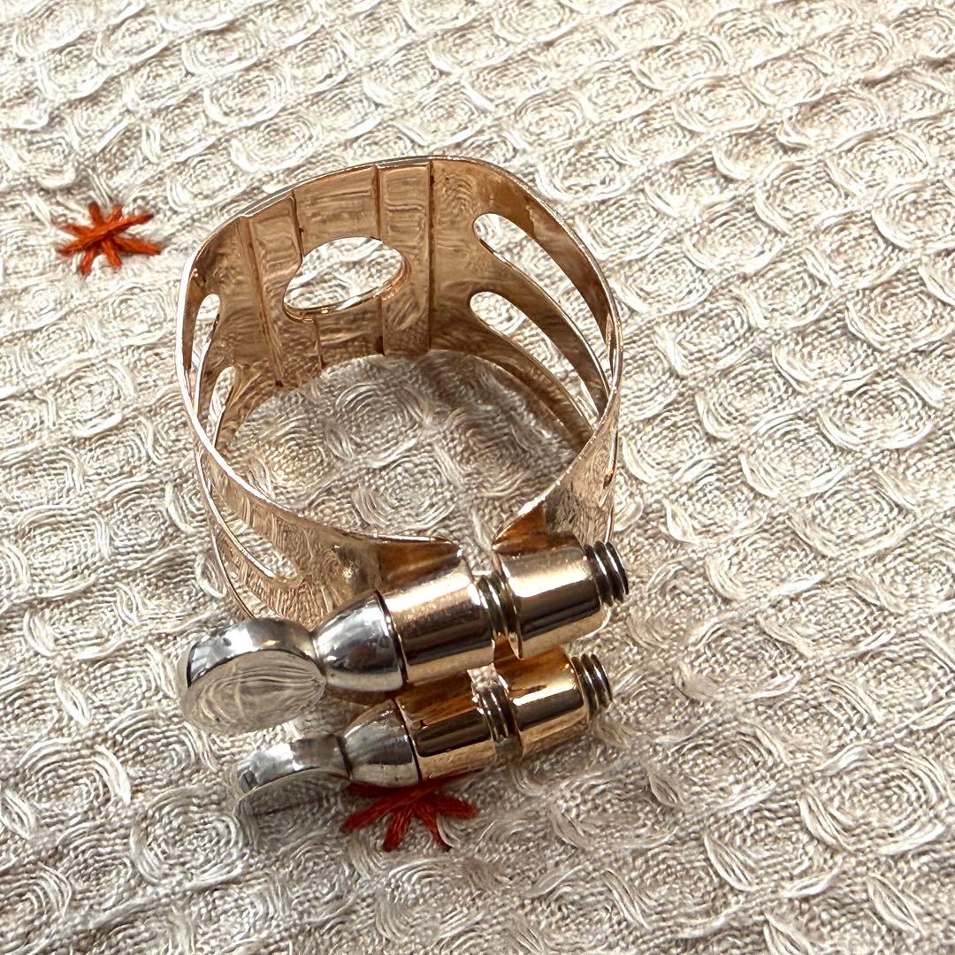 Wood Stone 総銀製PGP アルトサックスリガチャー Meyer用