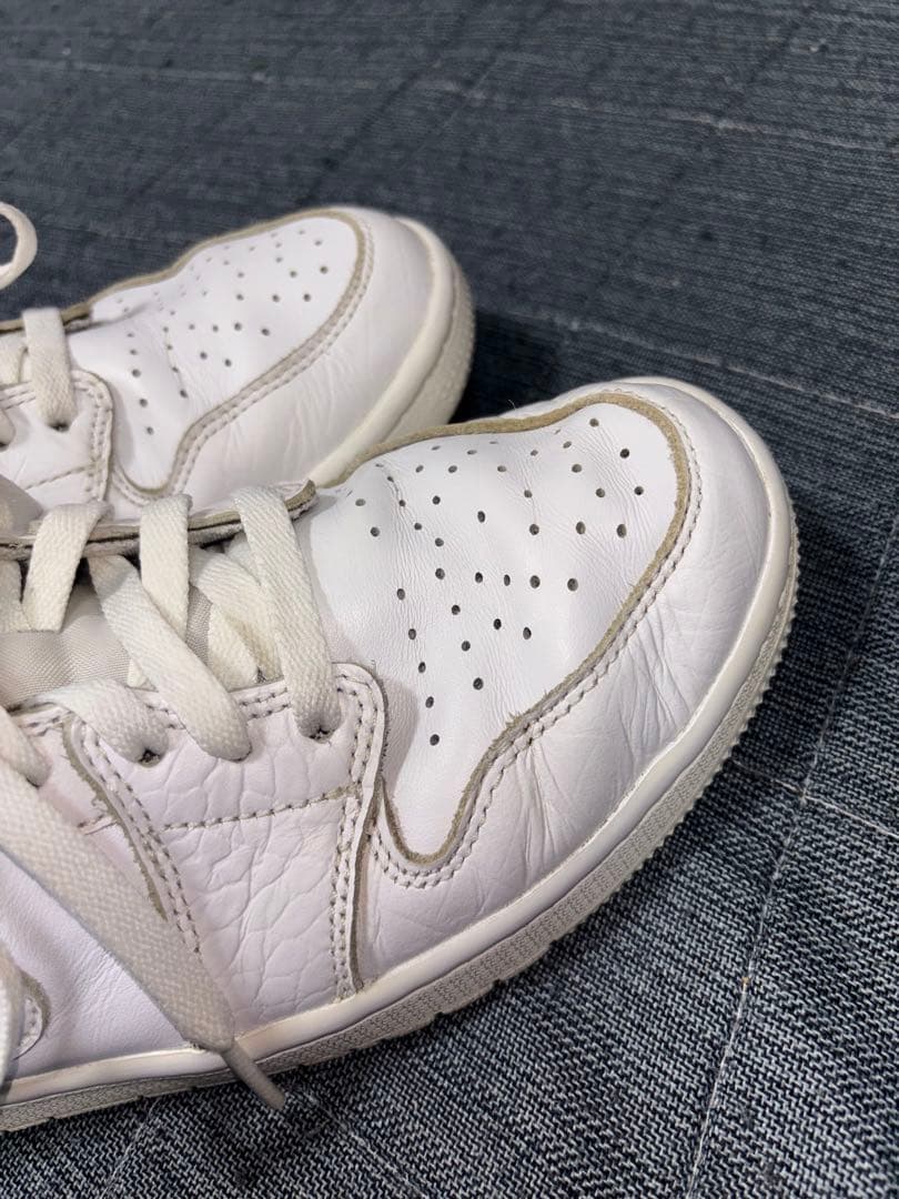 （美品）ナイキ、ゴルフ、ジョーダン、ホワイト、クロコダイル、サイズ27cm