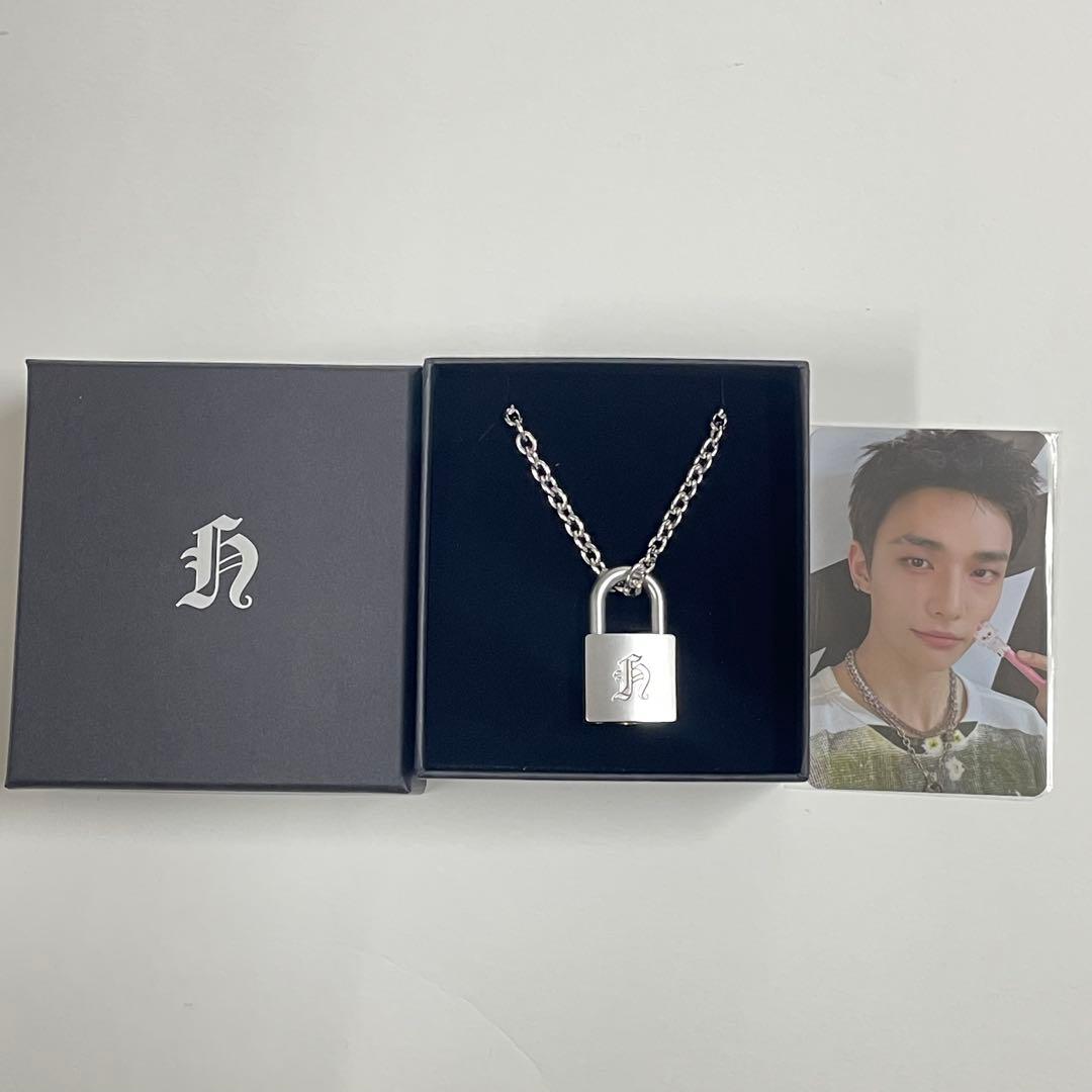 Straykids ヒョンジン メンプロ 南京錠ネックレス 未開封 新品トレカ付