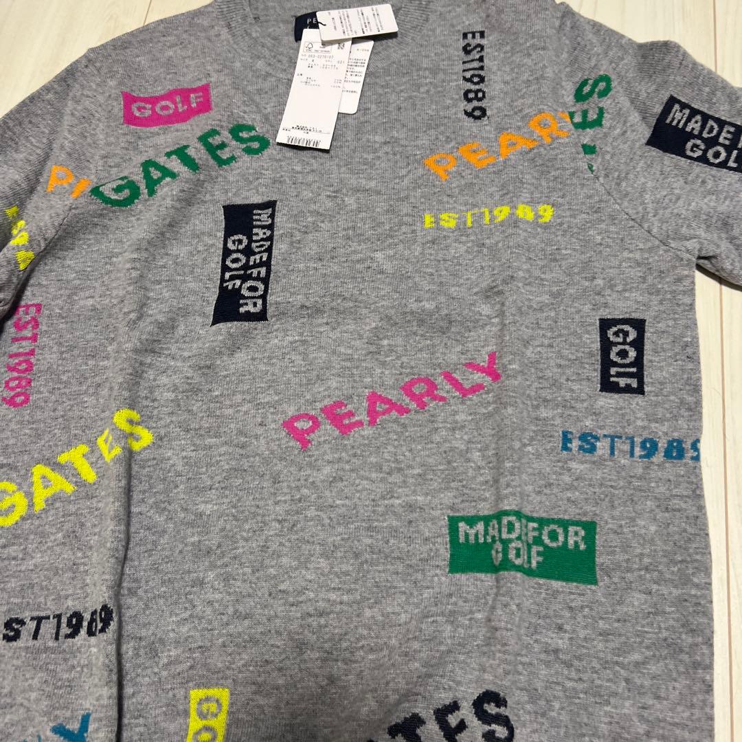 パーリーゲイツ　サイズ4 新品　セーター　ニット クルーネック