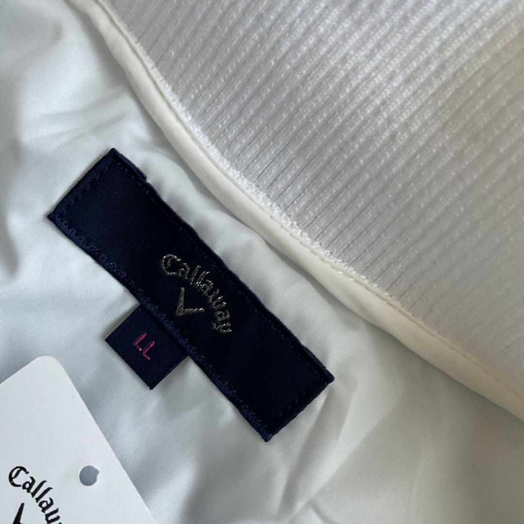 Callaway レディース ノースリーブ中綿ワンピース ホワイト　ＬＬ