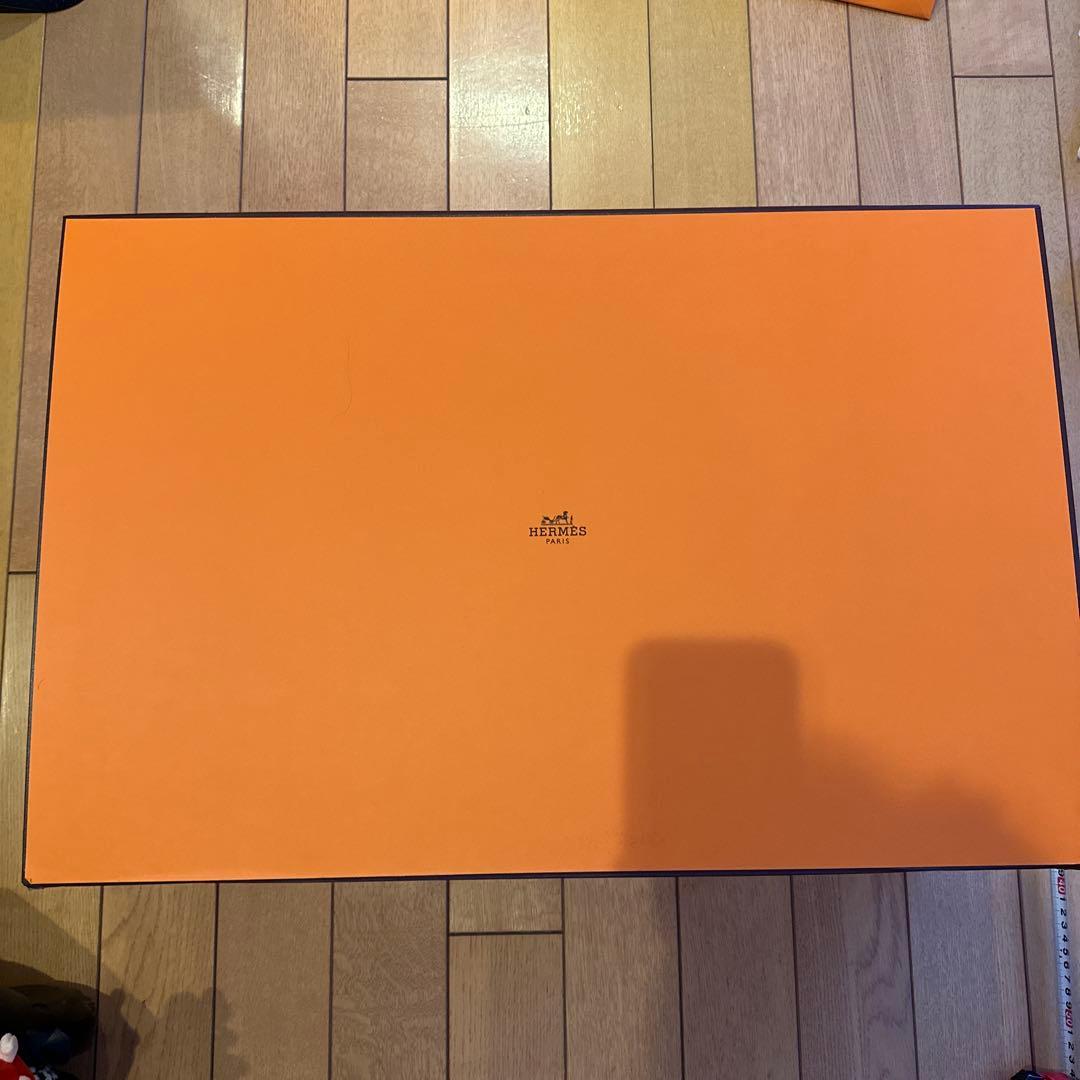 HERMES オレンジ ボックス 持ち手付き　 インテリア　収納箱