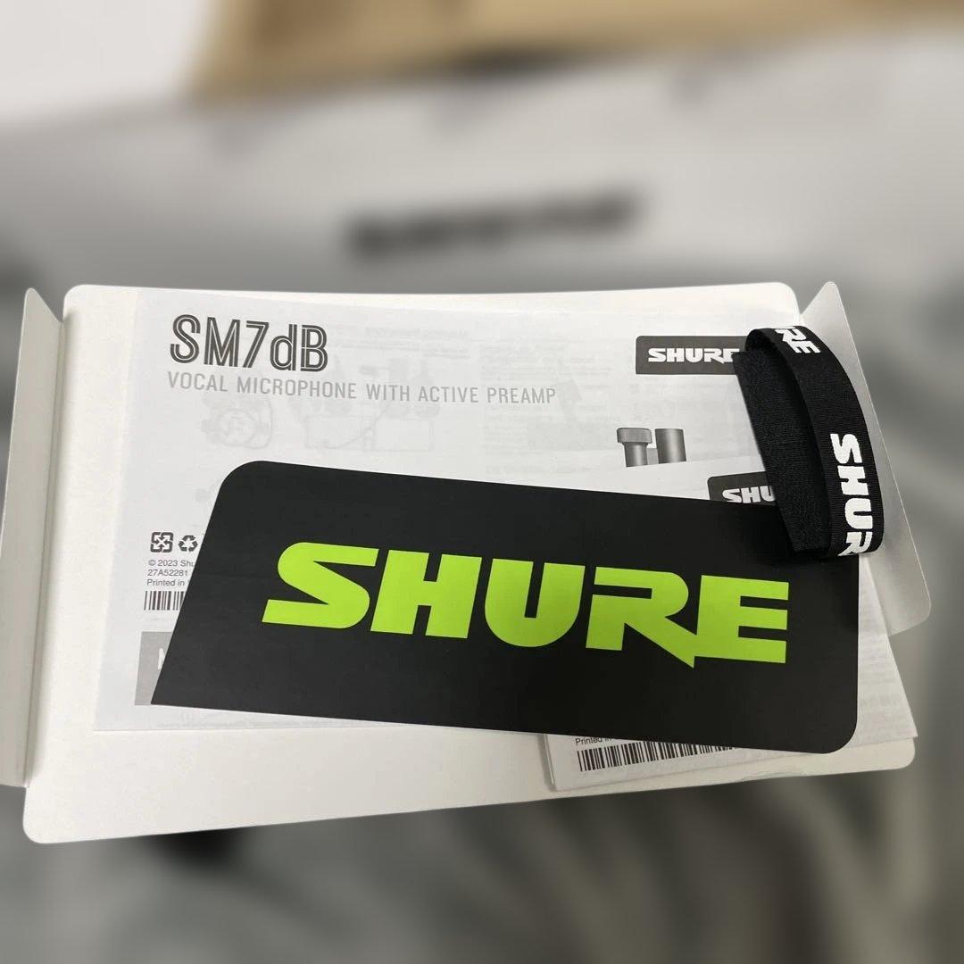 SHURE シュア ダイナミックマイク SM7dB ケーブ2本