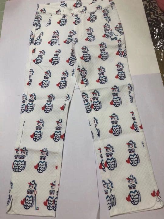 2021年夏最新作アートピケマーメイドプリントストレッチレディースパンツ