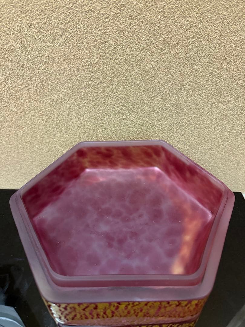 文化勲章　藤田喬平　手吹　飾筥　春千里　潤織箱