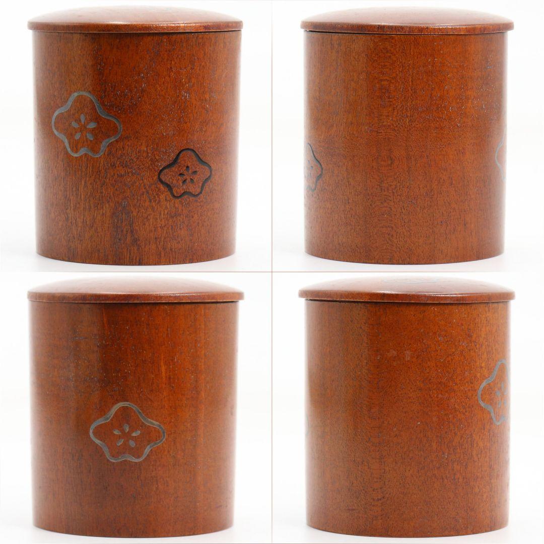 岡本陽斎作 即中斎好 桜蒔絵 金輪寺 薄茶器 茶道具 共箱　V919　N7