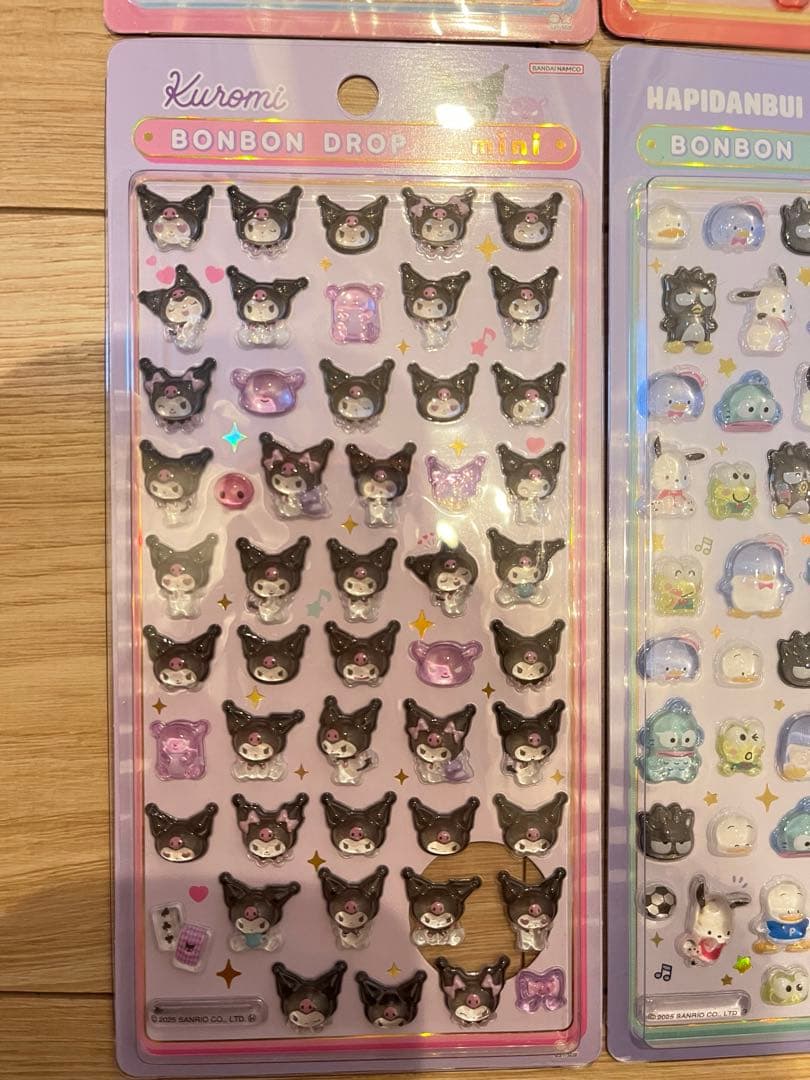 【正規品】サンリオミニボンボンドロップシール　8種コンプリートセット