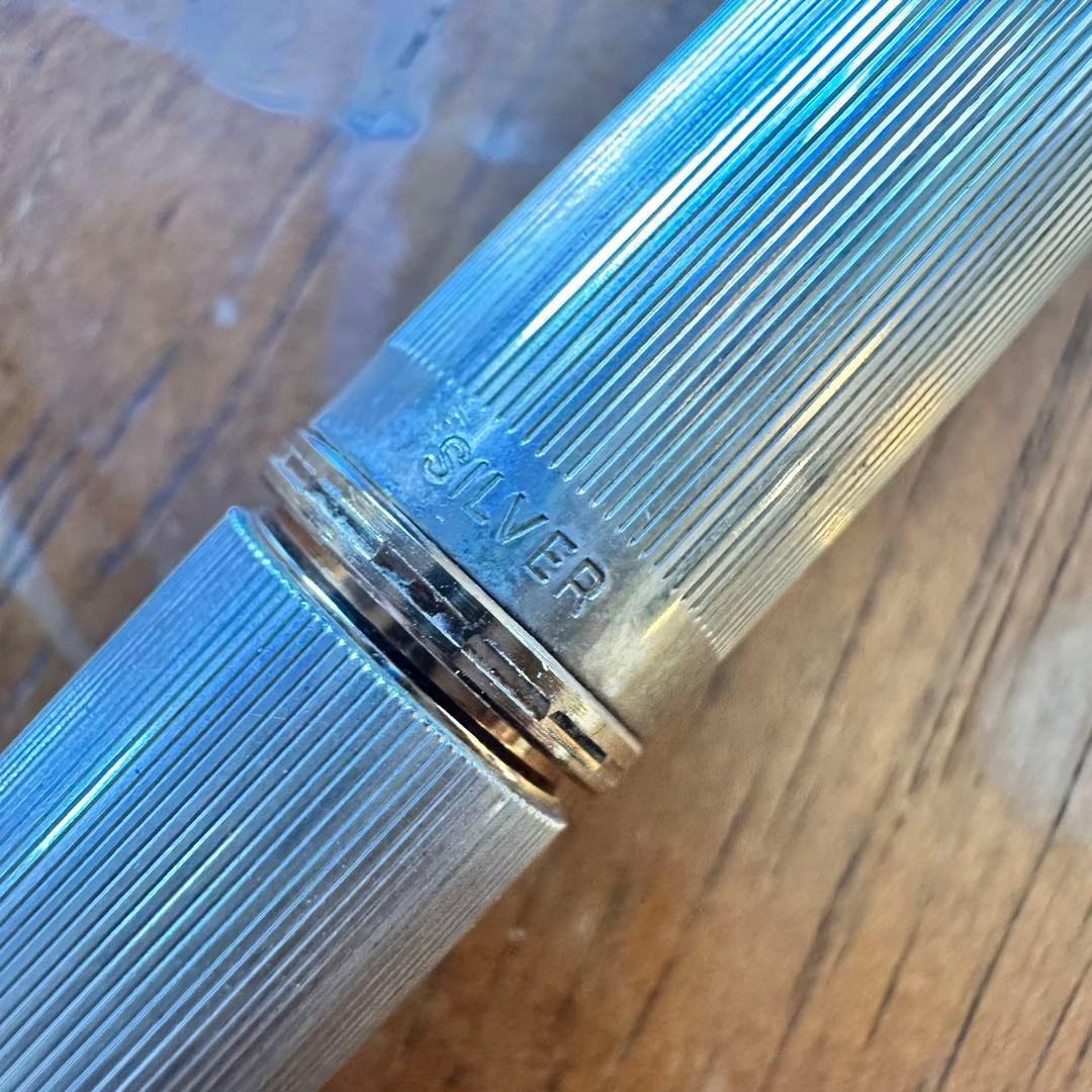 sailor セーラー　万年筆　ペン先　18K 本体:silver 刻印