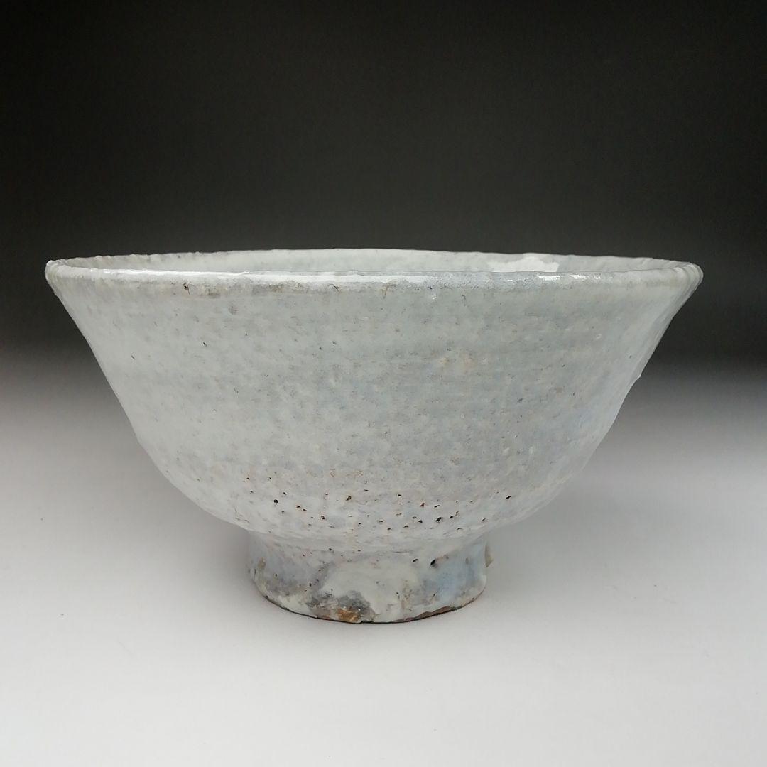 Ｔ５５　茶碗　『粉引茶碗』『斎藤乾一作』　共箱　抹茶碗　茶道具