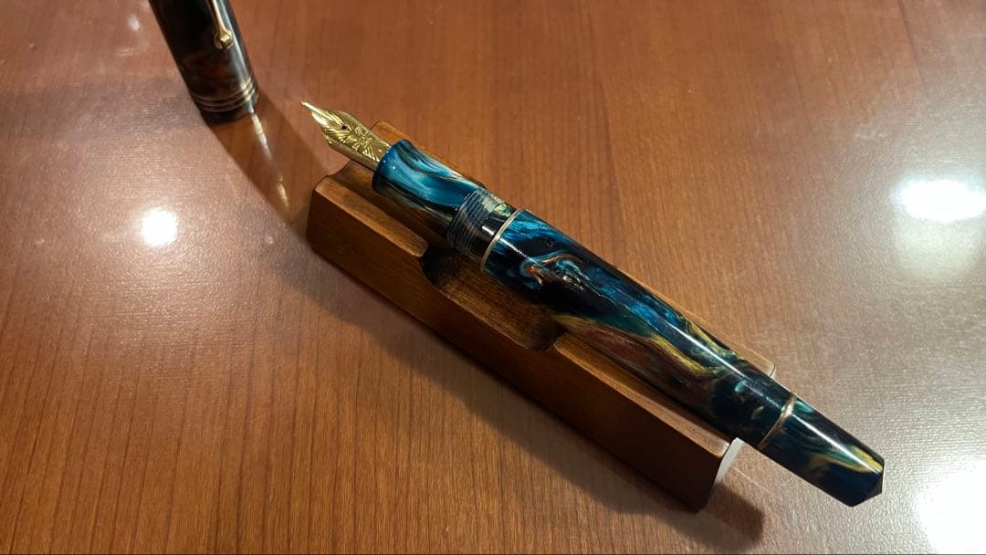 【限定生産品43本】レオナルド 万年筆 MZG サンセット・ウェーブ F