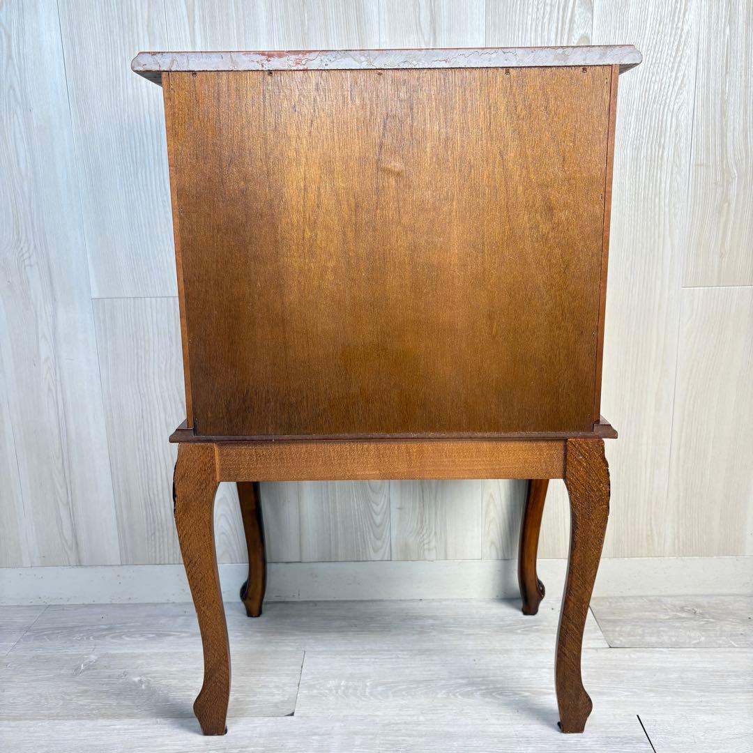 【イタリア製】クラウディオ 猫脚 3段チェスト 大理石 天板 アンティーク