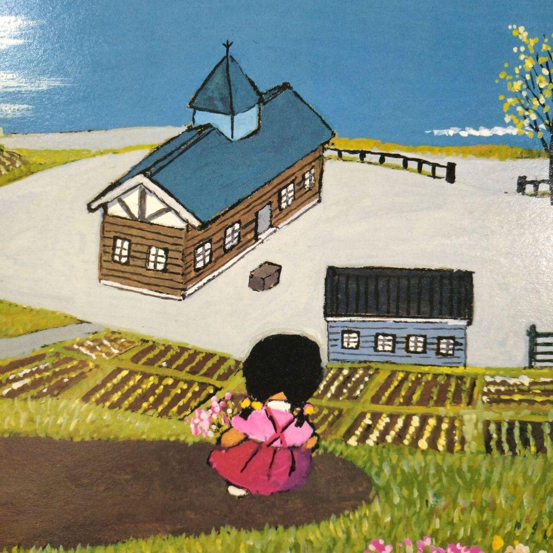 昭和レトロ 谷内六郎 版画 額装品 ダイヤモンドスクリーニング 限定品 癒し系