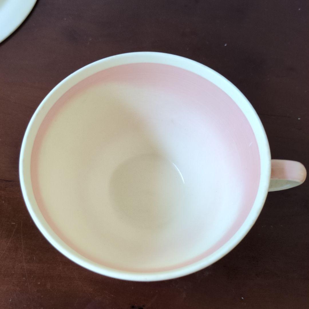 スージークーパー＊ドレスデン＊カップ＆ソーサーとプレート＊ピンク＊トリオ