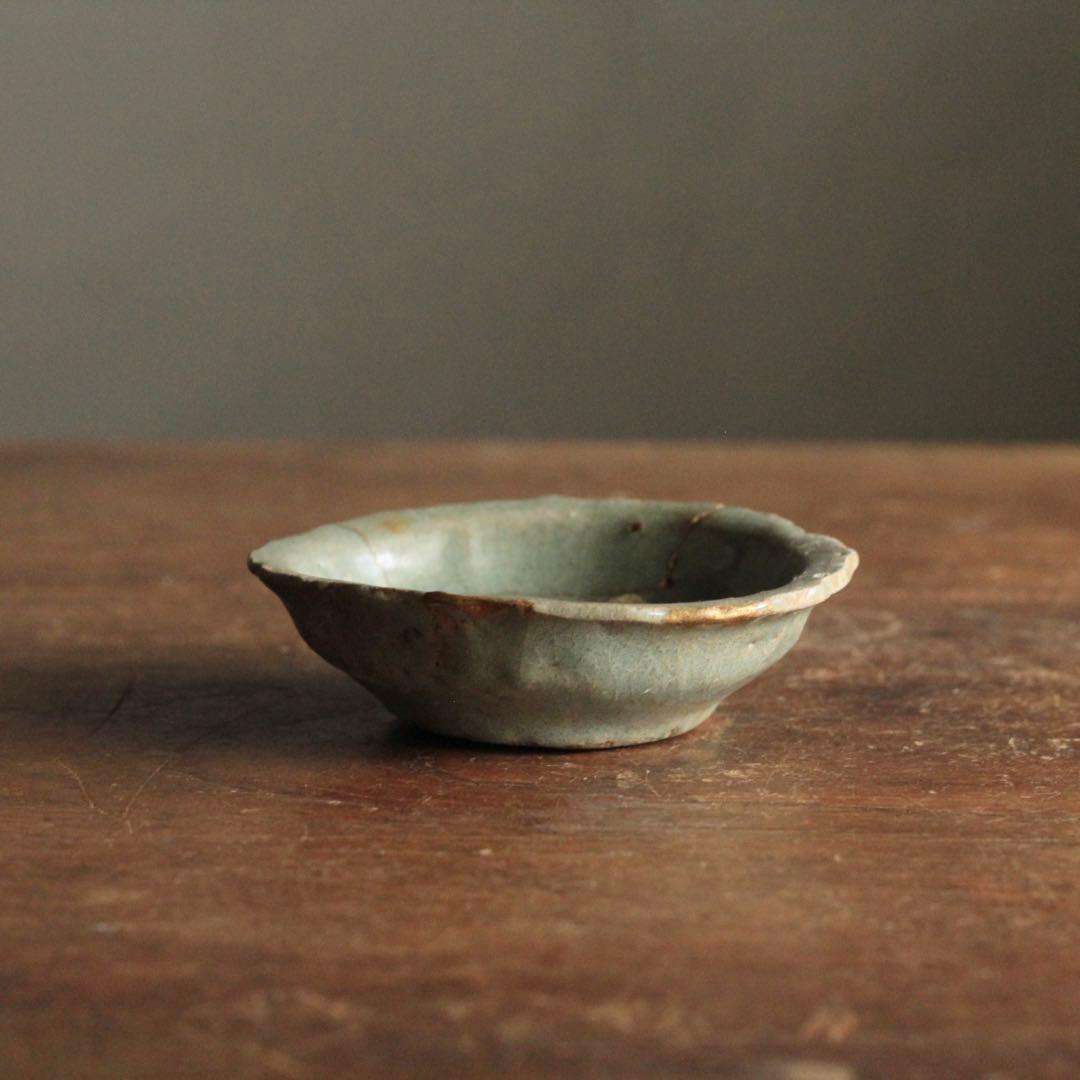 高麗青磁 輪花 平盃 小皿 朝鮮美術 古美術 古道具 アンティーク