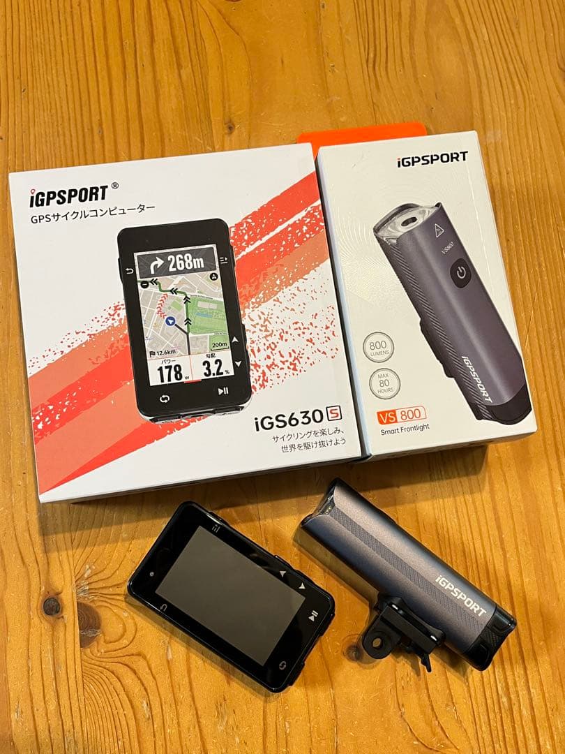 美品 iGPSPORT iGS630S サイクルコンピュータ　VS800ライト