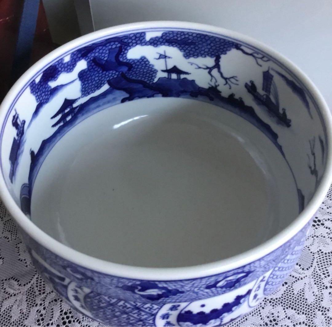 五良太甫　水指　染付　祥瑞　茶道具