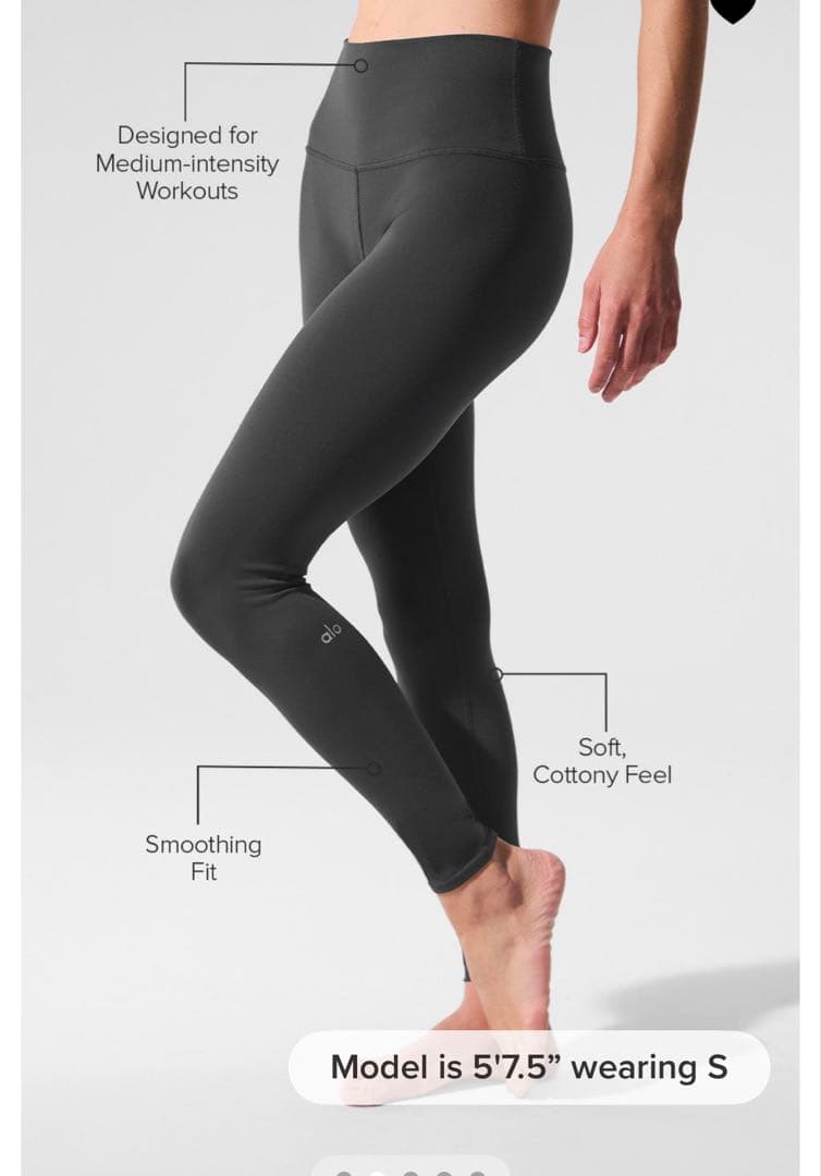 新品タグ付！alo yoga アローヨガ 新シリーズ レギンス S