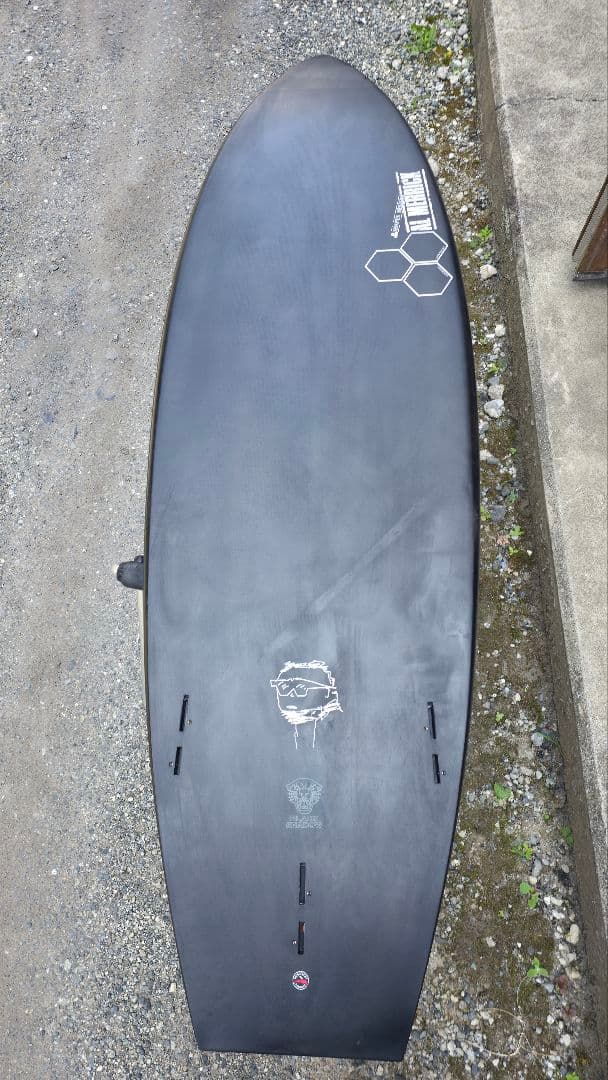 5'10 ネックベアード2 BLACK SHADOW ノーズクラッシュ