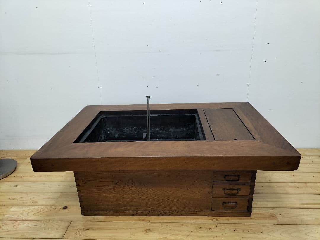 木製火鉢　ドーコ湯　燗銅壺