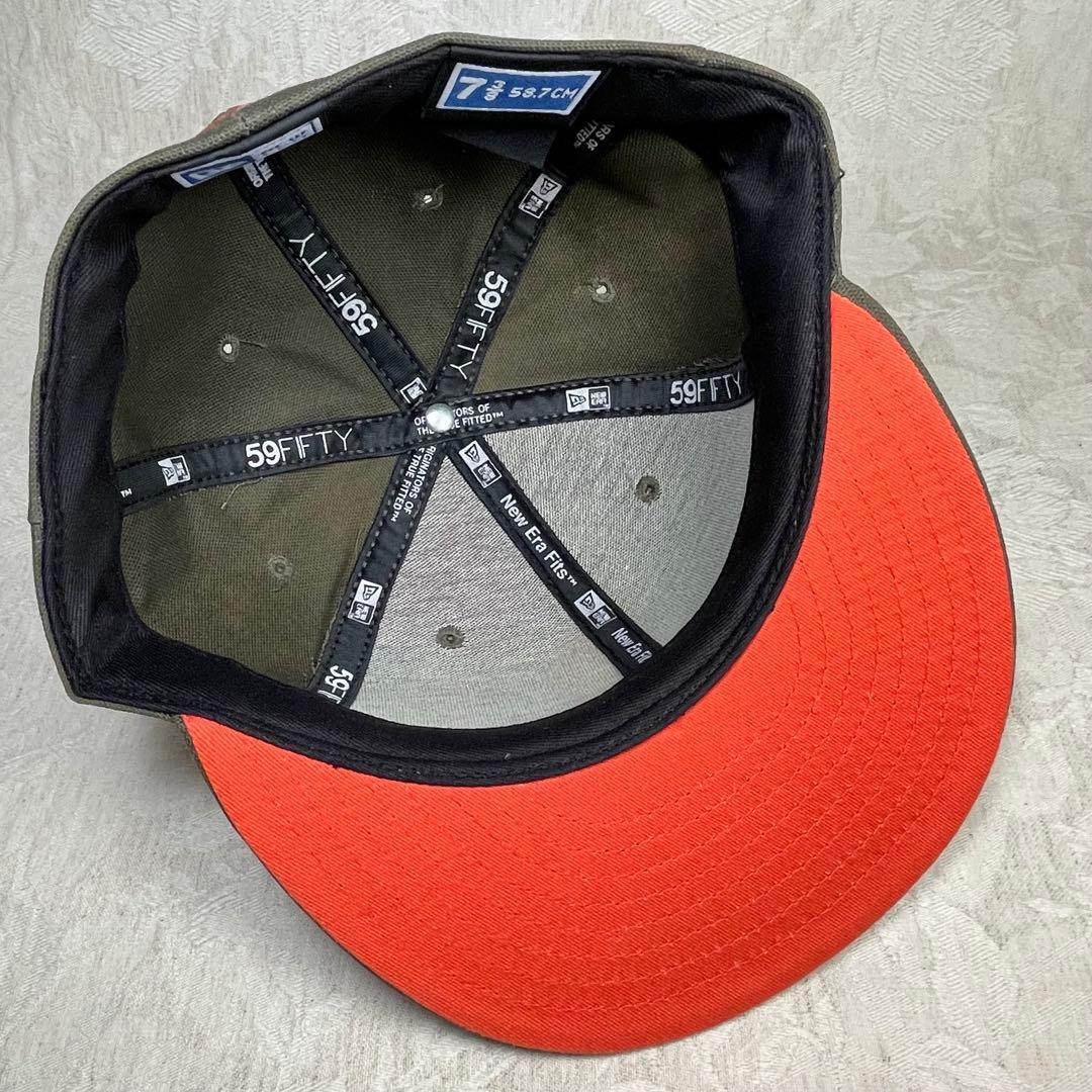 横浜ベイスターズ NEW ERA キャップ 旧ロゴ β ベータ カーキ