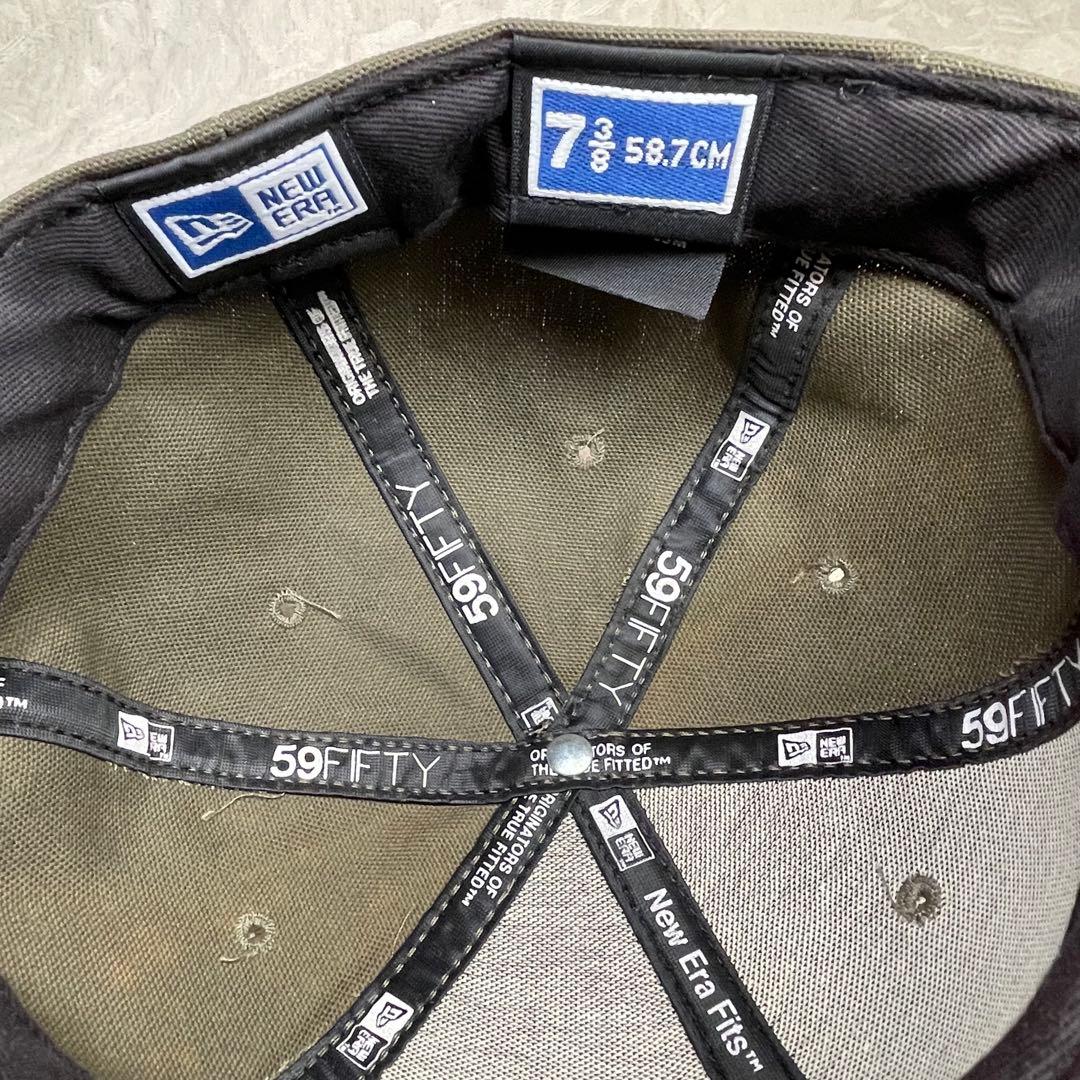 横浜ベイスターズ NEW ERA キャップ 旧ロゴ β ベータ カーキ