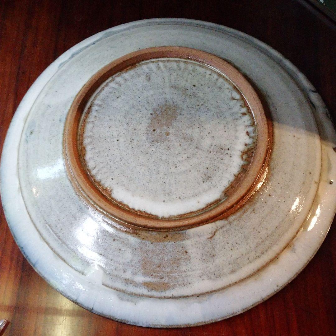 益子焼　希少　【 秋山一夫】作 大皿35.0cm