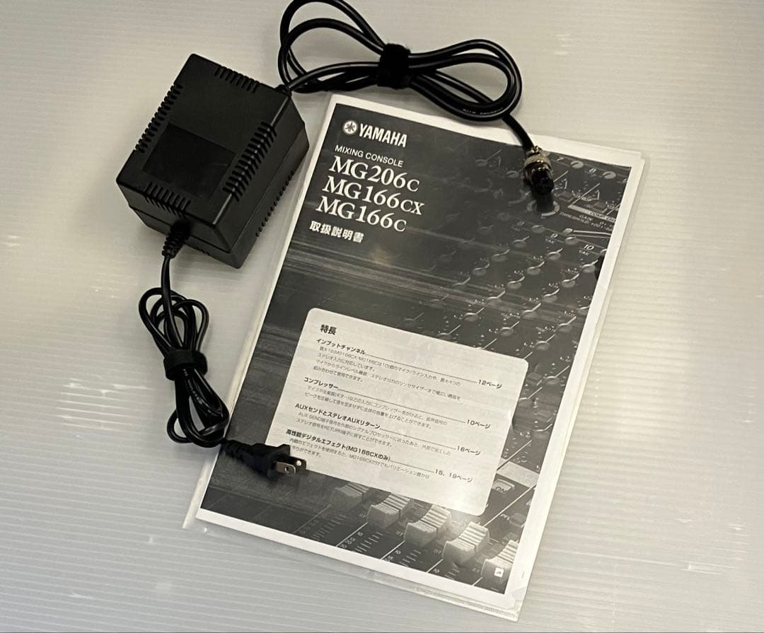 ケース付、美品、YAMAHA MG166CX アナログミキサー 16ch