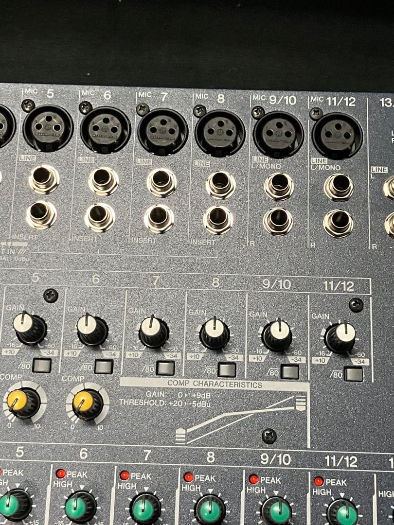 ケース付、美品、YAMAHA MG166CX アナログミキサー 16ch