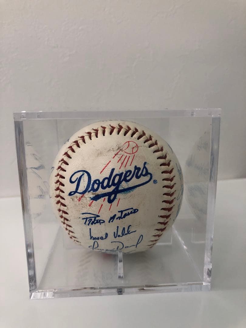 【貴重】ドジャース　サインボール〈MLB最後の没収試合/野茂先発〉