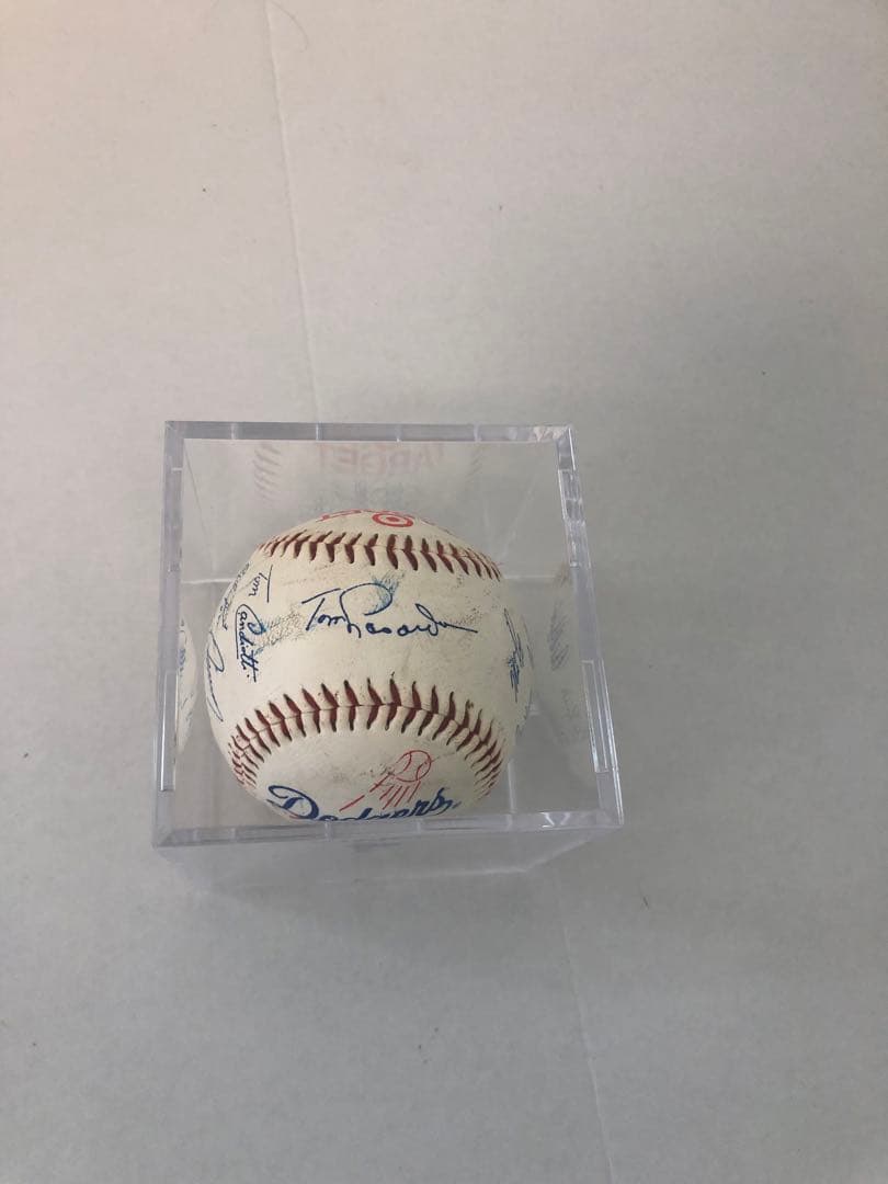 【貴重】ドジャース　サインボール〈MLB最後の没収試合/野茂先発〉