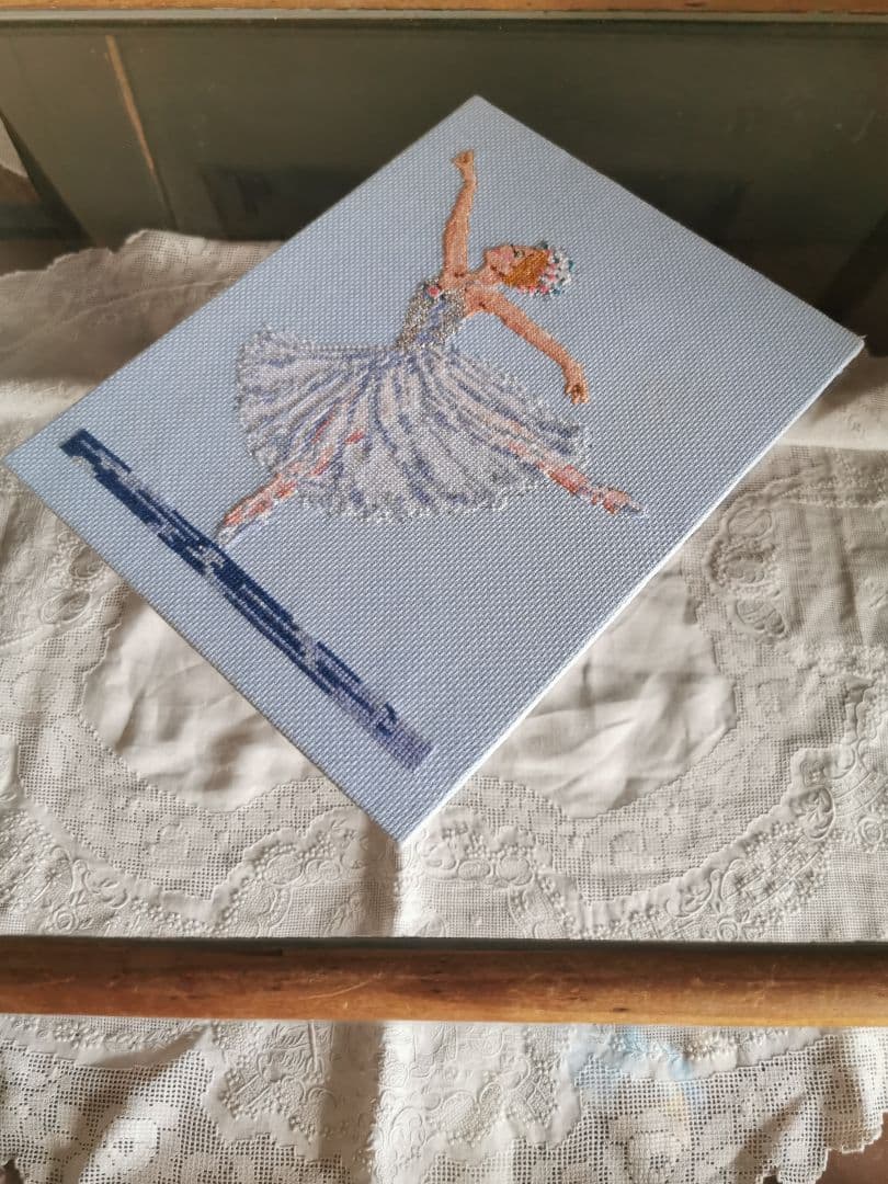 アンティーク イギリス ニードルワーク刺繍ボード プリマドンナ バレリーナ