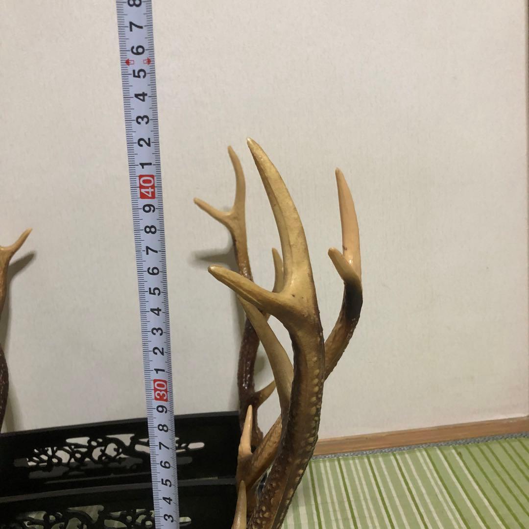 刀台　台座　飾り台　鹿角　レプリカ　プラスチック製　刀立て　刀置き　模造刀置き