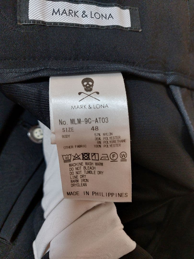 MARK&LONA　ゴルフ　ドクロ柄　パンツ