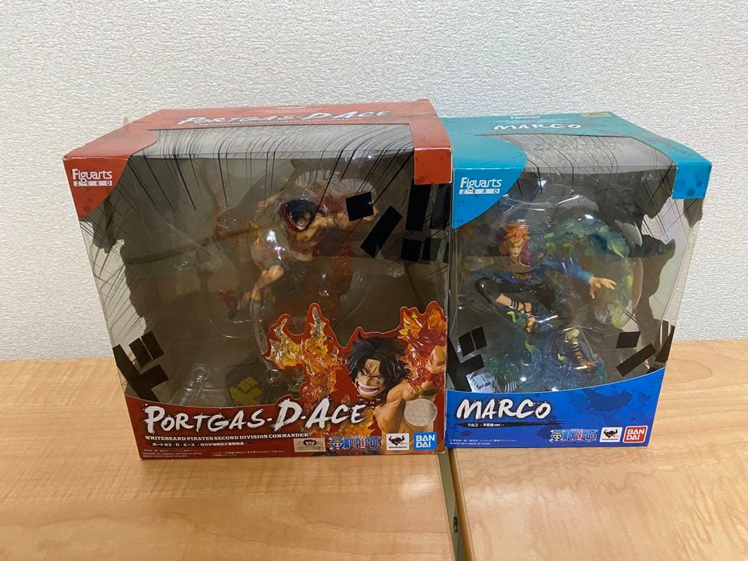 ワンピース　フィギュアーツzero　エース　マルコ　白ひげ海賊団セット