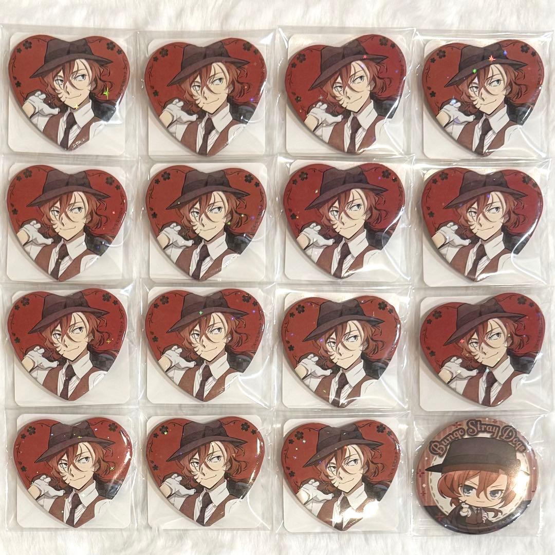 文スト　文豪ストレイドッグス　ロフト　レア　ハート缶バッジ　中原中也