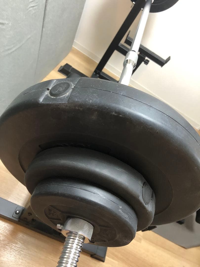 FLYBIRD トレーニングベンチ バーベル付き　ベンチプレス